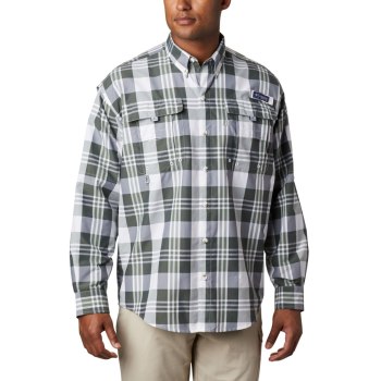 Columbia Muške Košulje - PFG Super Bahama Long Sleeve Crne Visebojne | PSLC-57498